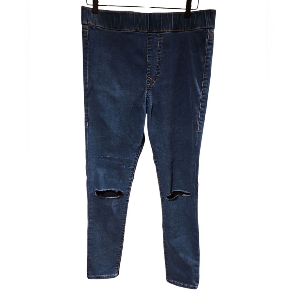 True Religion Women's Blue Jeans Starlet Leggings Size XL